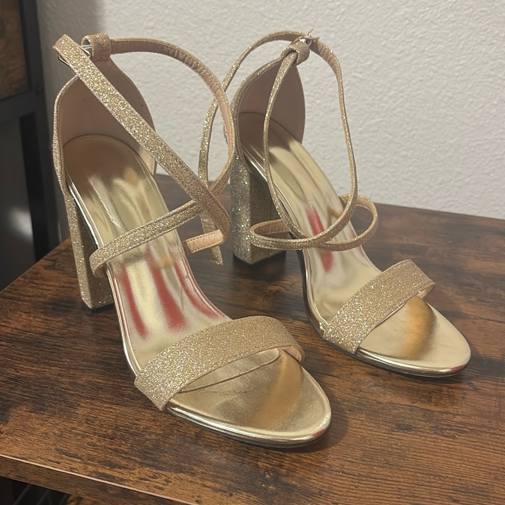 Gold heels